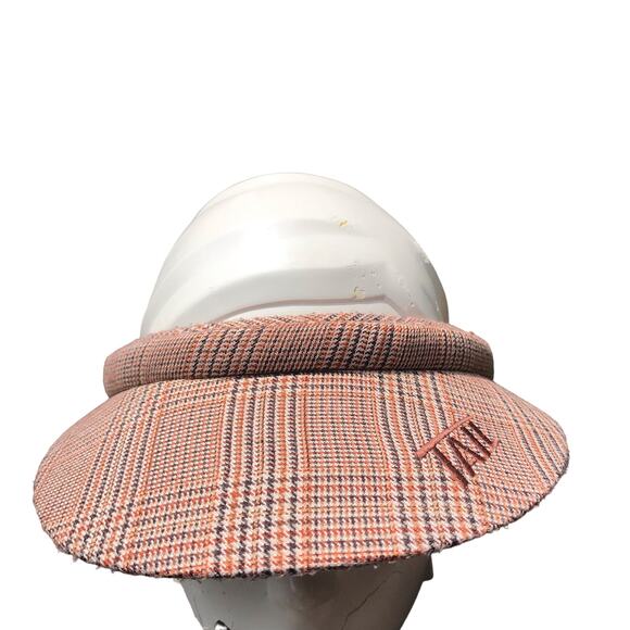TAIL Plaid Brown Golf Visor - Picture 1 of 5